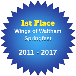 1st Place Wings of Waltham Springfest 2011-2017